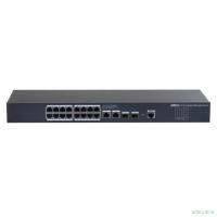 DAHUA DH-SG4020 20-портовый управляемый коммутатор, уровень L2, 18xRJ45 1Gb, 2xRJ45 1Gb uplink, коммутация 56 Гбит/с, MAC-таблица 8K, металл