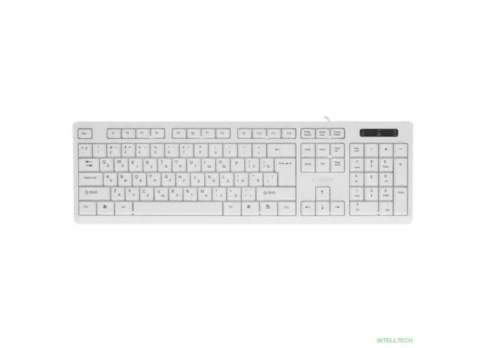 Клавиатура Gembird KB-8355U,{USB,белый, 104 клавиши, кабель 1,85м}