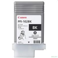 Canon PFI-102Bk 0895B001 Картридж для Canon iPF605/ iPF610/ iPF650/ iPF655/ iPF710/ iPF750/ iPF755/ LP17/ iPF510, Чёрный, 130 мл.