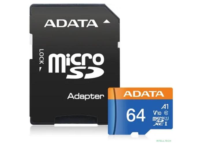 Micro SecureDigital 64Gb A-DATA AUSDX64GUICL10A1-RA1