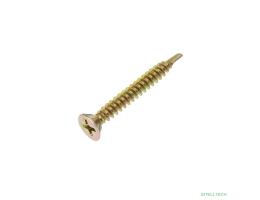 Rexant KR-01-3722-005 Саморез оконный KRANZ сверло, 3.9х32, желтый цинк, короб (500 шт./уп.)