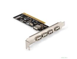 Exegate EX281227RUS Контроллер EXE-352 PCI v2.2, 4*USB2.0 ext. + 1*USB2.0 int., VIA Labs Chipset VT6212L