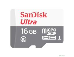 Micro SecureDigital 16Gb SanDisk SDSQUNS-016G-GN3MN {MicroSDHC Class 10, Ultra Android}