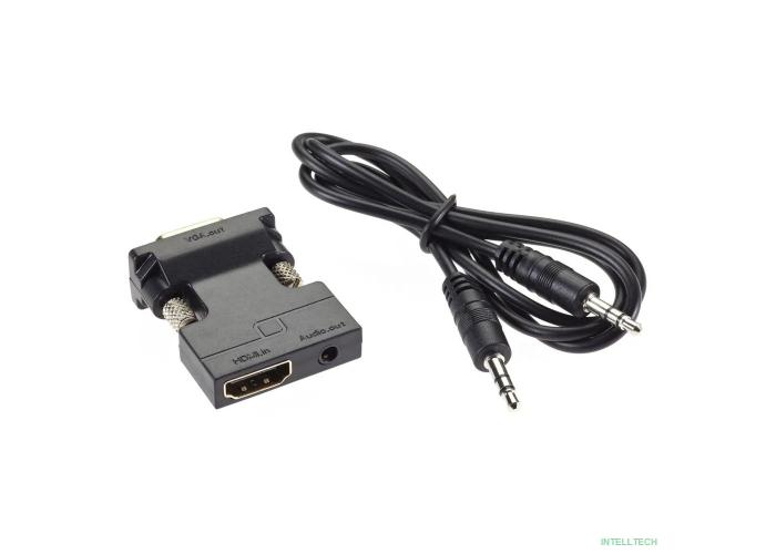 VCOM CA336A Переходник HDMI(F) --> VGA(M)+audio,1080*60Hz, VCOM <CA336A> [4895182225145]