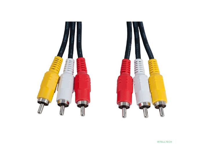 PERFEO Кабель 3xRCA вилка - 3xRCA вилка, длина 2 м. (R3101)