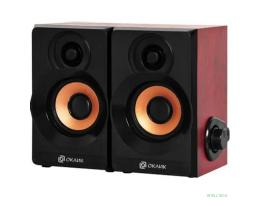 Оклик OK-161 2.0 черный/вишня 6Вт