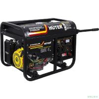 Huter DY6500LXW 64/1/18 Электрогенератор {с колёсами и аккум четырехтактный,5000Вт, 220В/50Гц,81Дб,принудит охлаждение,бак 22 л,расход бенз 374 г/кВтч,расход масла 6,8 г/кВтч,габариты700х535х570 74кг}