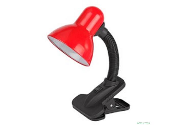 ЭРА C0041425 Настольный светильник N-102-E27-40W-R красный на прищепке