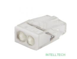 Rexant 07-3216 Экспресс-клемма с пастой   СМК 2273-242, 2-проводная 0.5-2.5 мм?, прозрачная (100 шт./уп.)