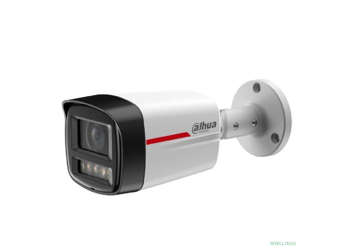 DAHUA DH-IPC-HFW2449TLP-S-LED-0280B-PRO Уличная цилиндрическая IP-видеокамера WizColor 4Мп, 1/1.8” CMOS, объектив 2.8мм, видеоаналитика, микрофон, LED 50м, IP67, металл