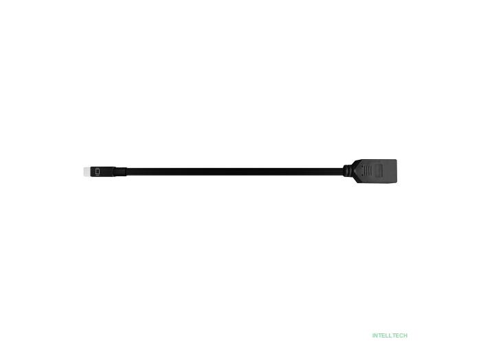 Bion Переходник с кабелем Display Port - mini Display Port, DP20F/mDP20M, длина кабеля 15см, черный [BXP-A-DP-mDP]