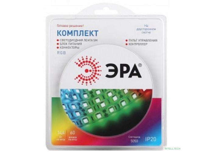 Эра Б0043067 Комплект многоцветной (RGB) светодиодной ленты 5050kit-14,4-60-12-IP20-RGB-5m