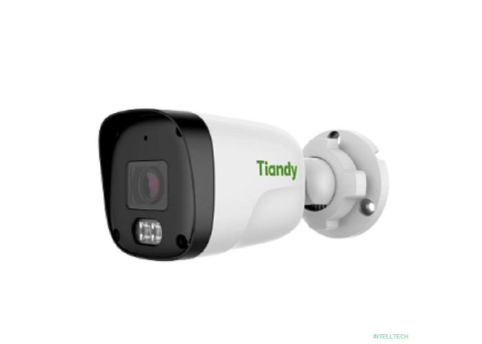 Tiandy TC-C321N 1ANB-28 цилиндрическая, 2Мп, 1920х1080@30к/c, адаптивная ИК подсветка до 30м + белая подсветка до 15м, DWDR, цвет: 0.01лк, , объектив 2.8мм, встроенный микрофон, кабель, 1?RJ-45
