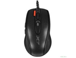 A-4Tech Мышь X(7)-710BK (черный) USB, 2000dpi, встр. память 16Кб, 1000ГЦ, 7 кнопок. [94397]