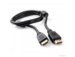 Кабель HDMI Cablexpert 19M/19M, v2.0, медь, позол.контакты, экран, 2 фер.кольца, 1м, черный, пакет (CCF2-HDMI4-1M) Кабель HDMI Cablexpert 19M/19M, v2.0, медь, позол.контакты, экран, 2 фер.кольца, 1м, черный, пакет (CCF2-HDMI4-1M)