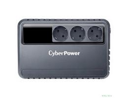 ИБП CyberPower BU600E {Line-Interactive, 600VA/360W (3 EURO), 12В/5 Ач х 1}