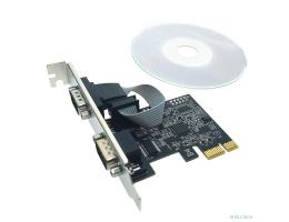 Espada Контроллер PCI-E, 2S port, AX99100, (PCIe2SAX) (45805)