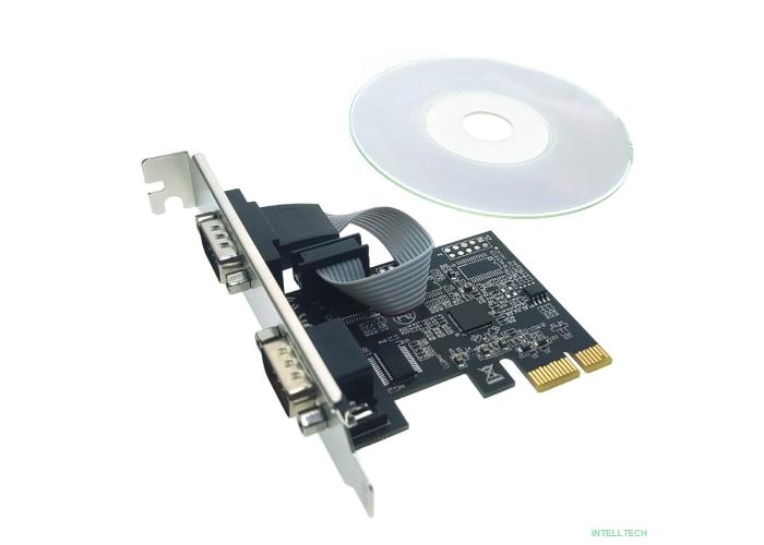 Espada Контроллер PCI-E, 2S port, AX99100, (PCIe2SAX) (45805)
