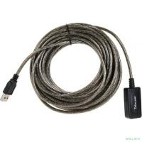 Telecom Кабель USB2.0-repeater, удлинительный активный <Am-->Af> 10м <TUS7049-10M> [6926123512029]