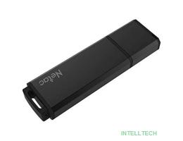 Netac USB Drive 32GB U351 <NT03U351N-032G-20BK>, USB2.0, с колпачком, металлическая чёрная