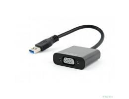 Cablexpert Видео-адаптер USB3 – VGA , черный (AB-U3M-VGAF-01)