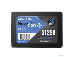 QUMO SSD 512GB Novation TLC 3D (Q3DT-512GSKF) {2,5" R/W 550/500 MB/s SM2258XT/SM2259XT OEM}