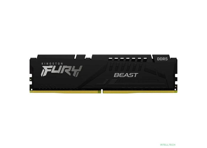 Память оперативная/ Kingston 32GB 5600MHz DDR5 CL36 DIMM FURY Beast Black KF556C36BBE2-32