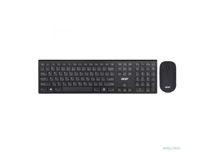 Acer OKR030 [ZL.KBDEE.005] Комплект (клавиатура + мышь) Combo wilreless USB  slim black 