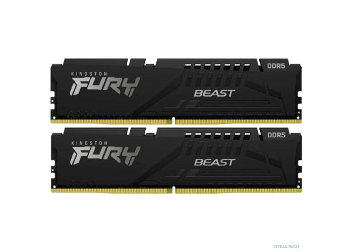 Kingston 32GB 6400MT/s DDR5 CL32 DIMM (Kit of 2) FURY Beast Black EXPO KF564C32BBEK2-32