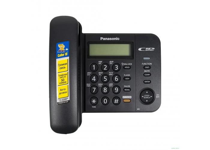 Panasonic KX-TS2358RUB (черный) {АОН,Caller ID,ЖКД,блокировка набора,выключение микрофона,кнопка