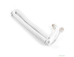 Exegate EX298649RUS Патч-корд телефонный ExeGate TC4P4C-2M-W (шнур для телефонной трубки, витой, RJ-10 (4P-4C), 2м, белый)