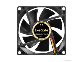 Exegate EX297045RUS Вентилятор 12В DC ExeGate EX08025S4P-PWM (80x80x25 мм, Sleeve bearing (подшипник скольжения), 4pin, PWM, 0-2300 RPM, 0-23dBA)