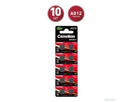 Camelion G12  BL-10 Mercury Free (AG12-BP10(0%Hg), 386A/LR43/186 батарейка для часов) (10 шт. в уп-ке)