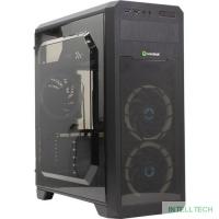 GameMax Корпус G563 без БП (Midi Tower, ATX, LED, Черн., Прозрач. бок. и фронт. панель, USB 3.0)