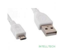 Cablexpert Кабель USB 2.0 Pro, AM/microBM 5P, 1м, экран, белый, паке (CCP-mUSB2-AMBM-W-1M)