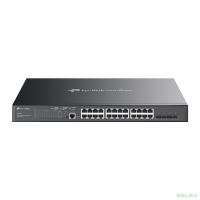 TP-Link SG3428MP Управляемый коммутатор JetStream уровня 2+ с 24 гигабитными портами PoE+ и 4 портами SFP