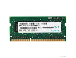 Apacer DDR3 SODIMM 4GB DS.04G2K.KAM PC3-12800, 1600MHz