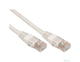 Rexant (18-1001) Шнур коммутационный, патч-корд, U/UTP RJ45-RJ45 CAT 5e, PVC, серый, 0,5м