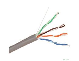 Exegate EX256748RUS Кабель UTP 4 пары кат.5e Exegate бескислородная медь,24AWG, FLUKE® test pass, бухта 305м, серый, PVC