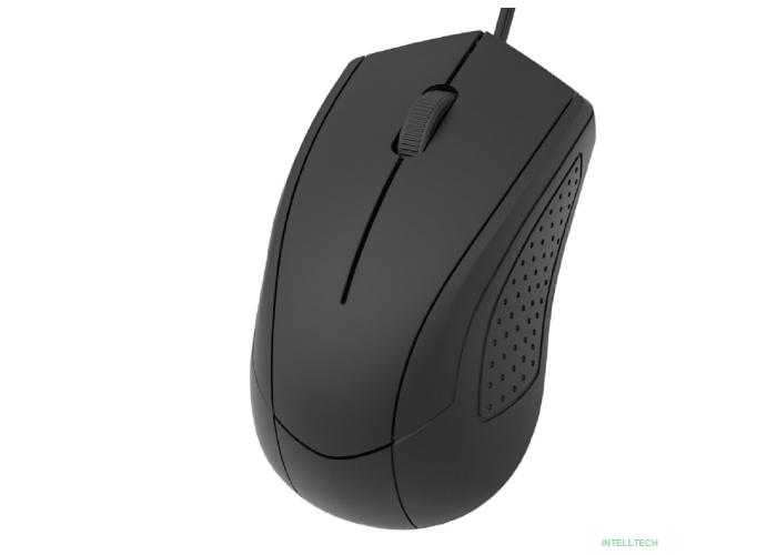 CBR CM 109 Black USB, Мышь офисн., оптич., 1000 dpi, 3 кн., 1.5 м,