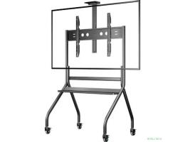 ONKRON TS2080 чёрная стойка для телевизора с кронштейном 60"-120", мобильная