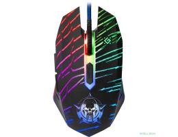 Проводная игровая мышь Defender Dark Agent GM-590L 6 кнопок,12800dpi [52590]