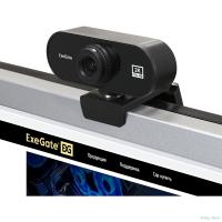 ExeGate Stream C940 2K (5Мп, 2560x1440, 30fps, H.264, ручной фокус, 4-линзовый объектив (стекло), микрофон с шумоподавлением, универсальное крепление, USB, кабель 1,5 м
