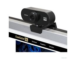 ExeGate Stream C940 2K (5Мп, 2560x1440, 30fps, H.264, ручной фокус, 4-линзовый объектив (стекло), микрофон с шумоподавлением, универсальное крепление, USB, кабель 1,5 м