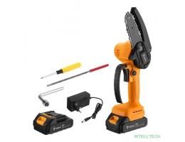 Пила цепная аккумуляторная DEKO DKCHS 20-4, 20В, 2x2.0Ач [063-4308]