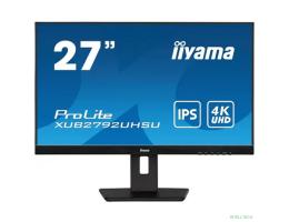 LCD IIYAMA 27" XUB2792UHSU-B5 {IPS 3840x2160 60Hz 4ms 178/178 350cd 1000:1 10bit(8bit+FRC) DVI HDMI2.0 DisplayPort1.2 2xUSB3.0 2x2W Pivot VESA}