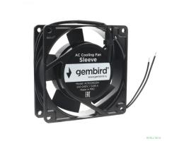 Gembird Вентилятор 92x92x25 AC 220 втулка 2 pin провод 30 см [AC9225S22H]