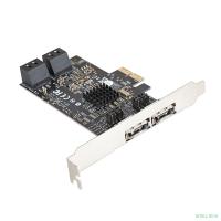 Exegate EX283711RUS Контроллер EXE-504 PCI-E 2.0, SATA3 RAID, 4 int+2 ext (OEM)