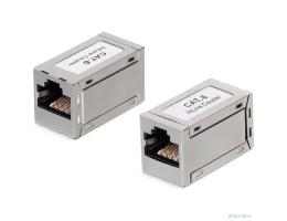 Cabeus CA-8p8c-C6-SH Проходной адаптер, RJ45-RJ45 (8p8c), категория 6, экранированный