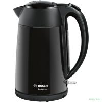 Чайник электрический Bosch TWK3P423 1.7л. 2400Вт черный (корпус: нержавеющая сталь)